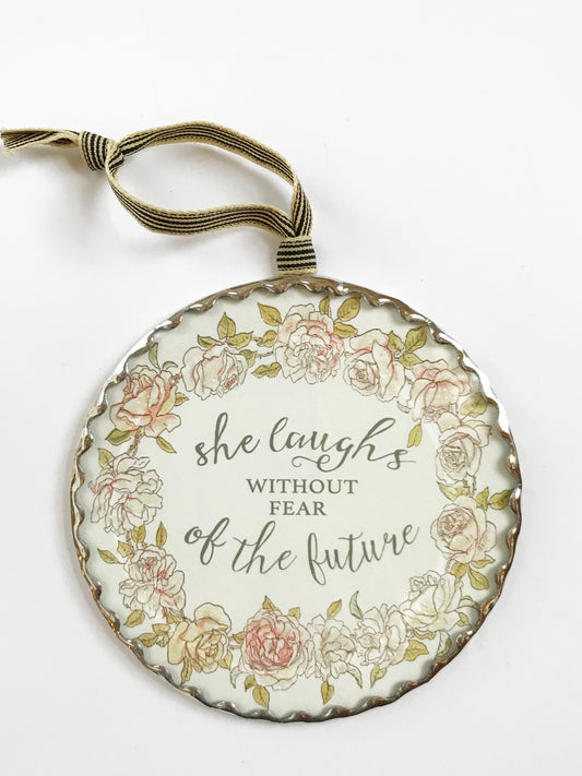 She laughs